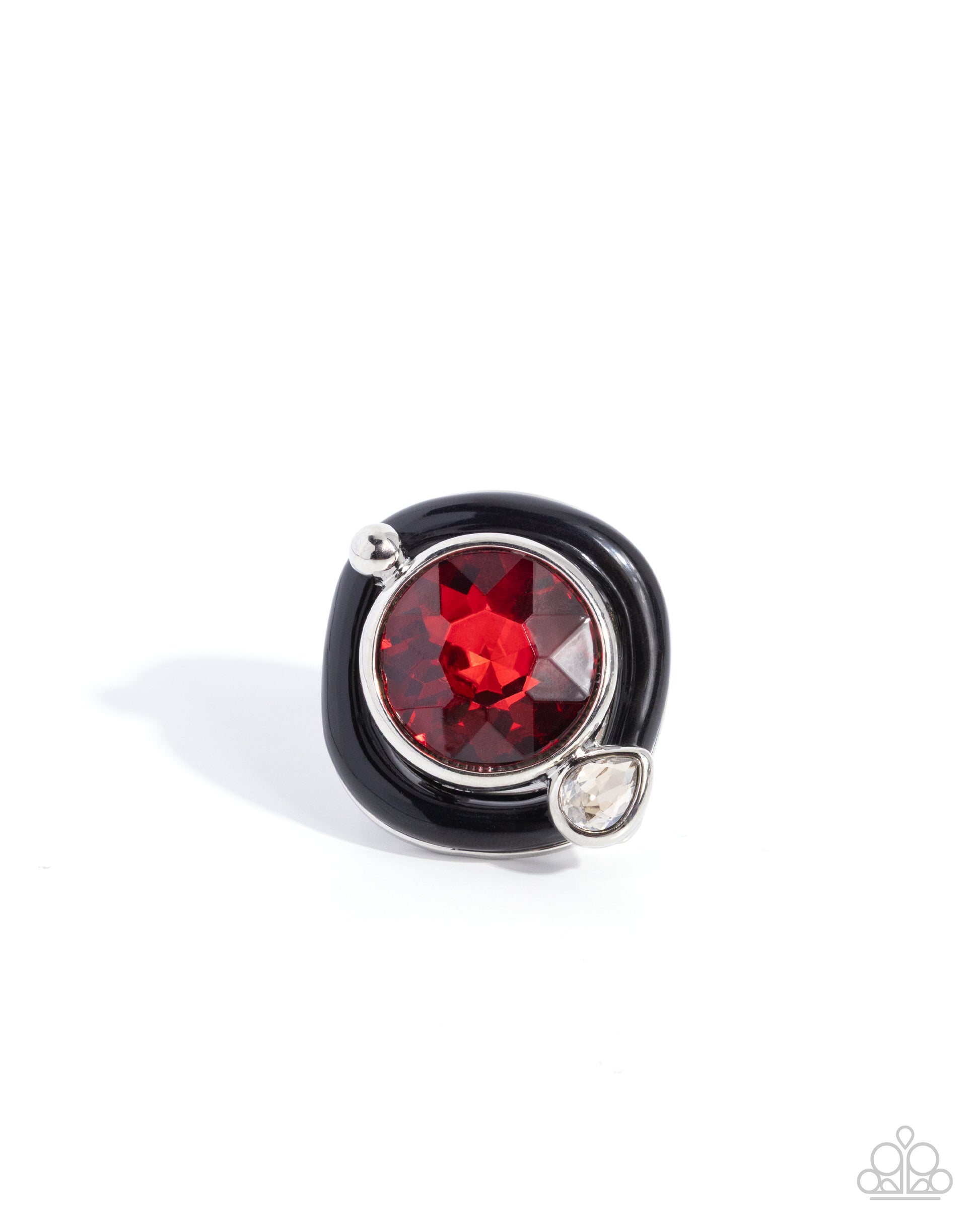 Colorful Caliber - red - Paparazzi ring