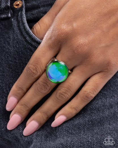 Colorful Cantata - green - Paparazzi ring