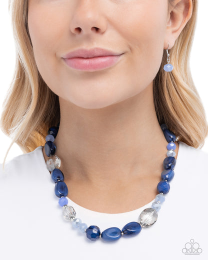 Colorful Certainty - blue - Paparazzi necklace