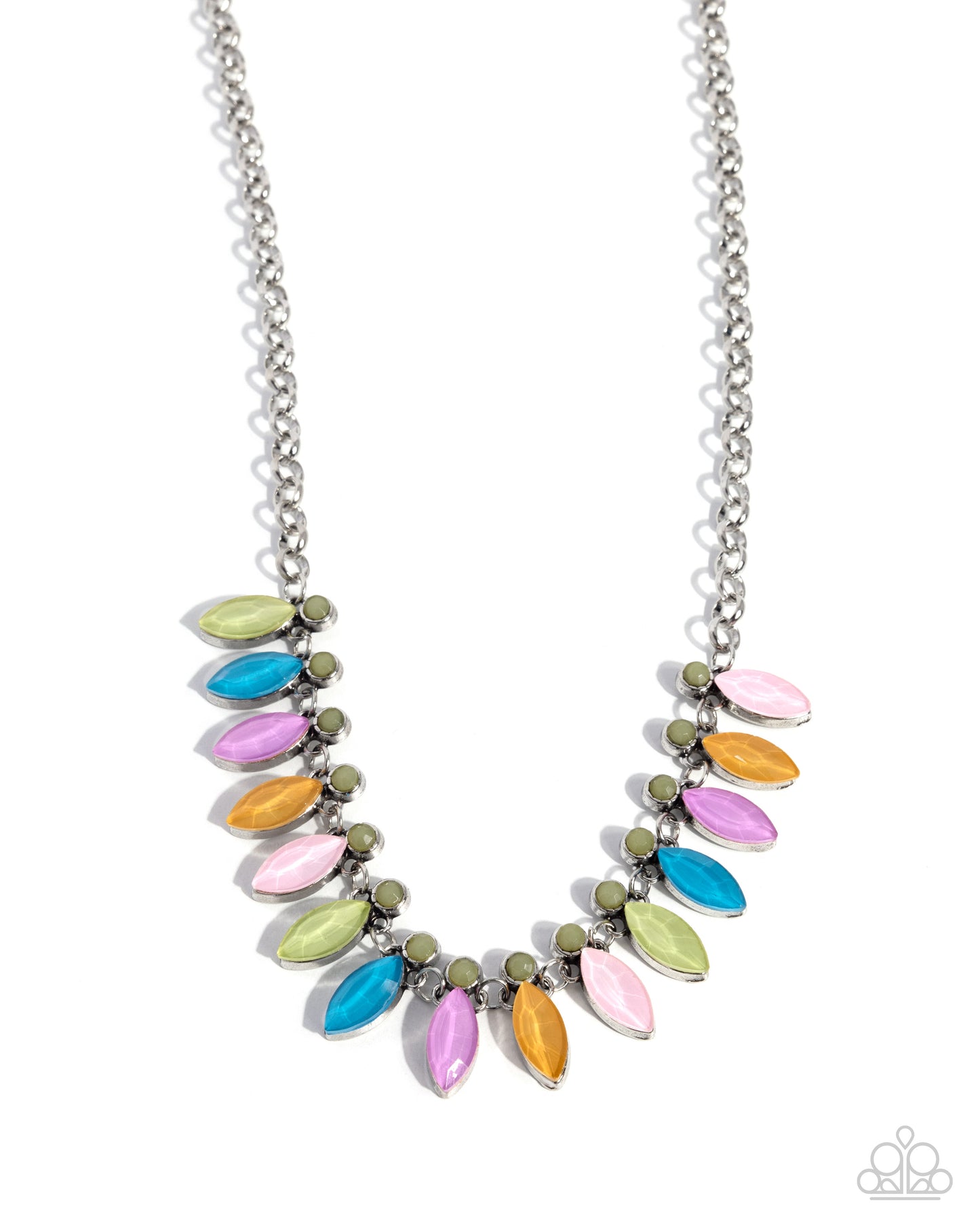 Colorful Citation - multi - Paparazzi necklace