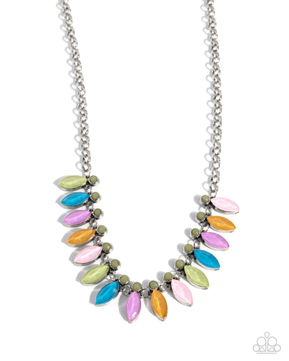 Colorful Citation - multi - Paparazzi necklace
