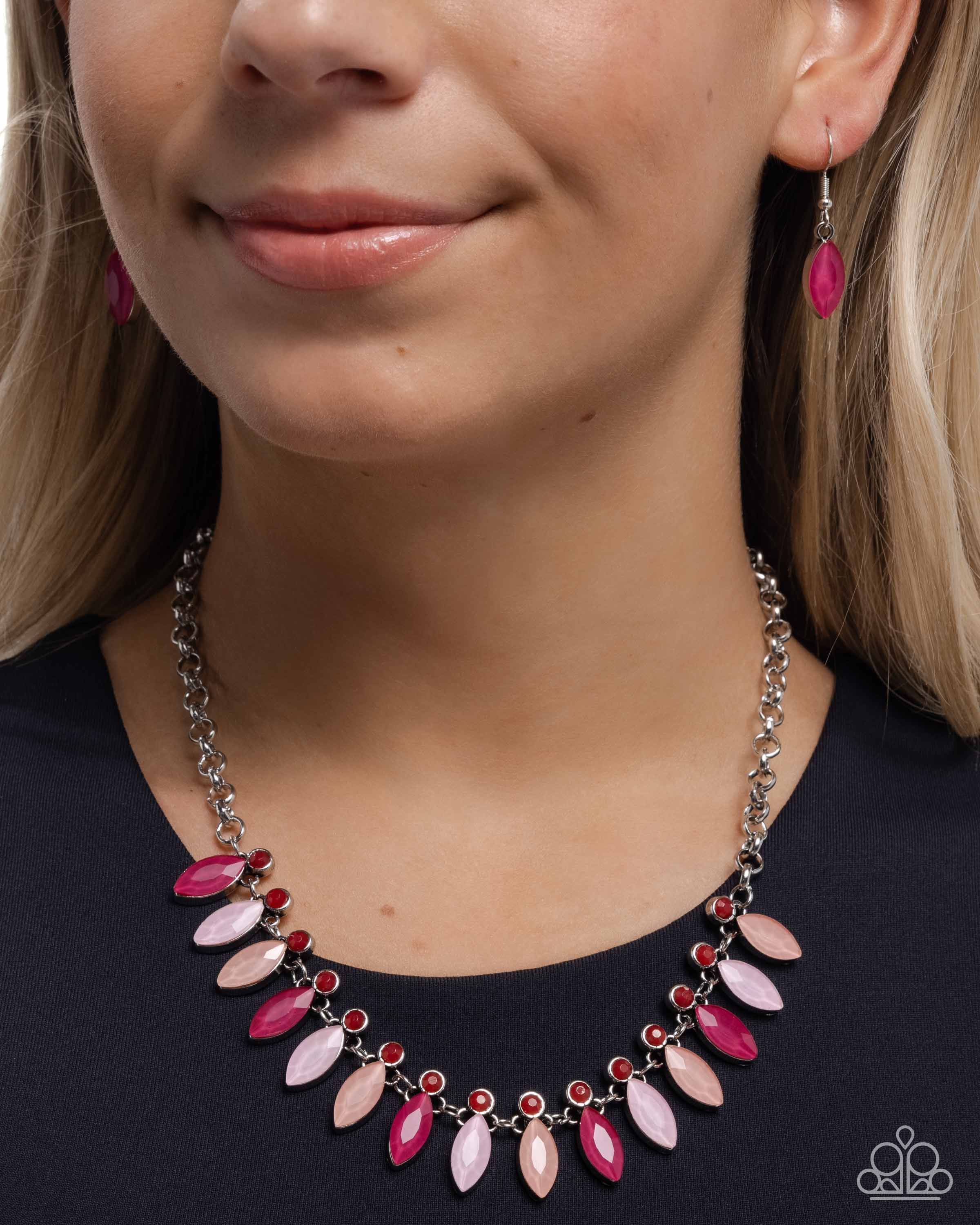 Colorful Citation - pink - Paparazzi necklace