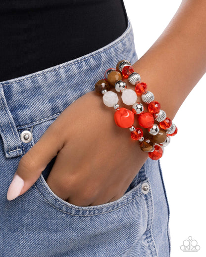 Colorful Collection - red - Paparazzi bracelet