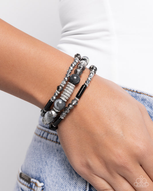 Colorful Conversation - black - Paparazzi bracelet