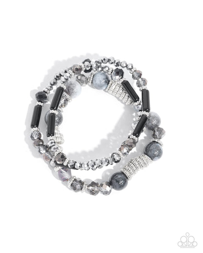 Colorful Conversation - black - Paparazzi bracelet