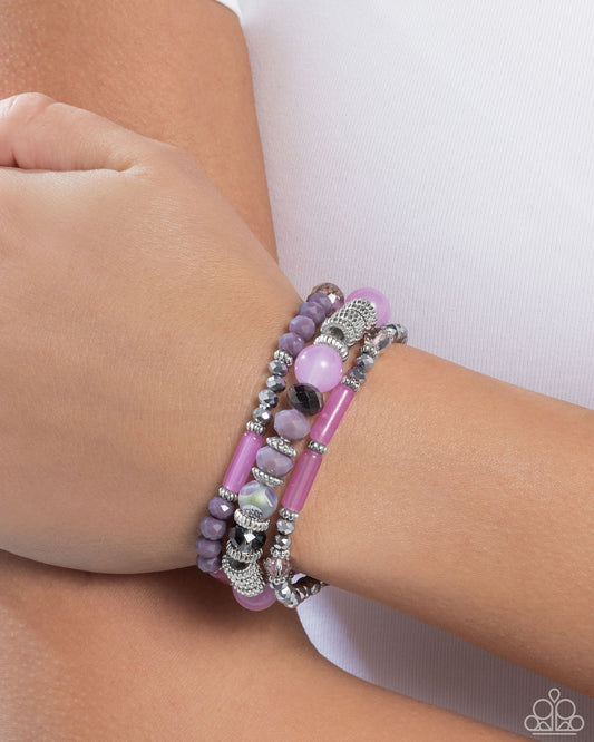 Colorful Conversation - purple - Paparazzi bracelet
