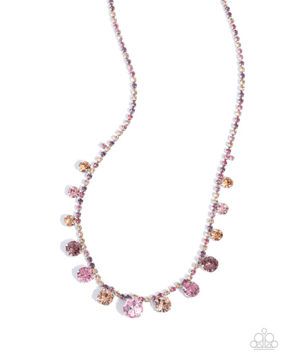 Colorful Countess - pink - Paparazzi necklace