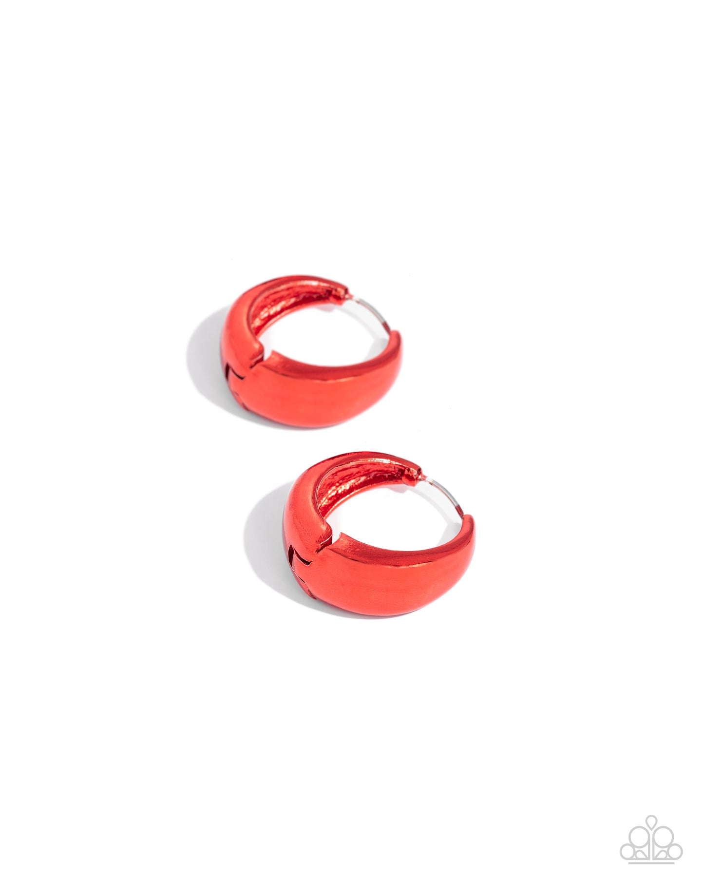 Colorful Curiosity - red - Paparazzi earrings