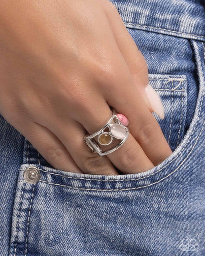 Colorfully Coarse - pink - Paparazzi ring