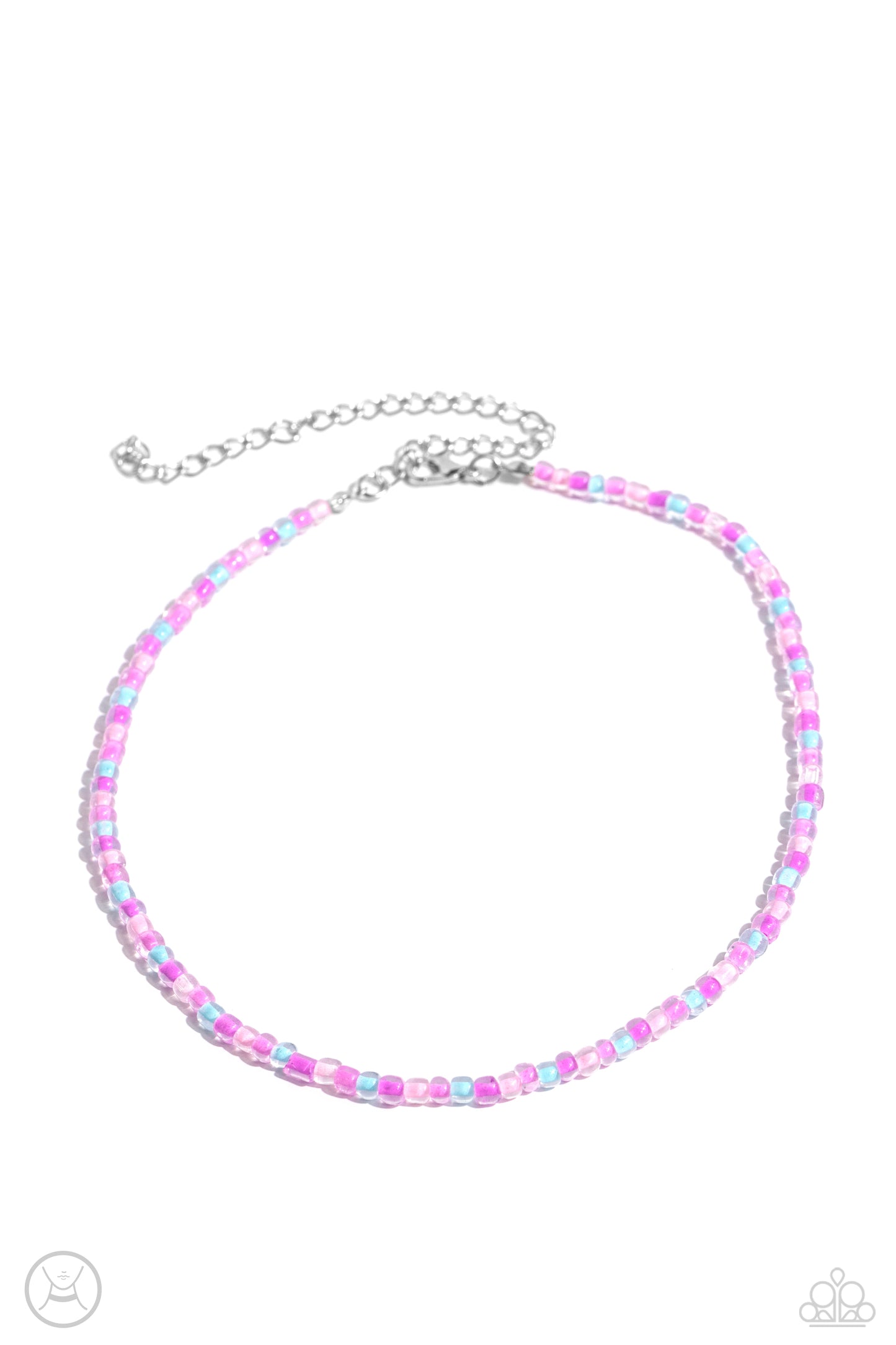 Colorfully GLASSY - pink - Paparazzi necklace