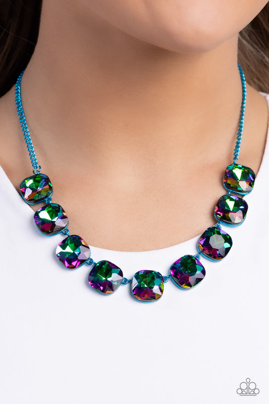 Combustible Command - blue - Paparazzi necklace