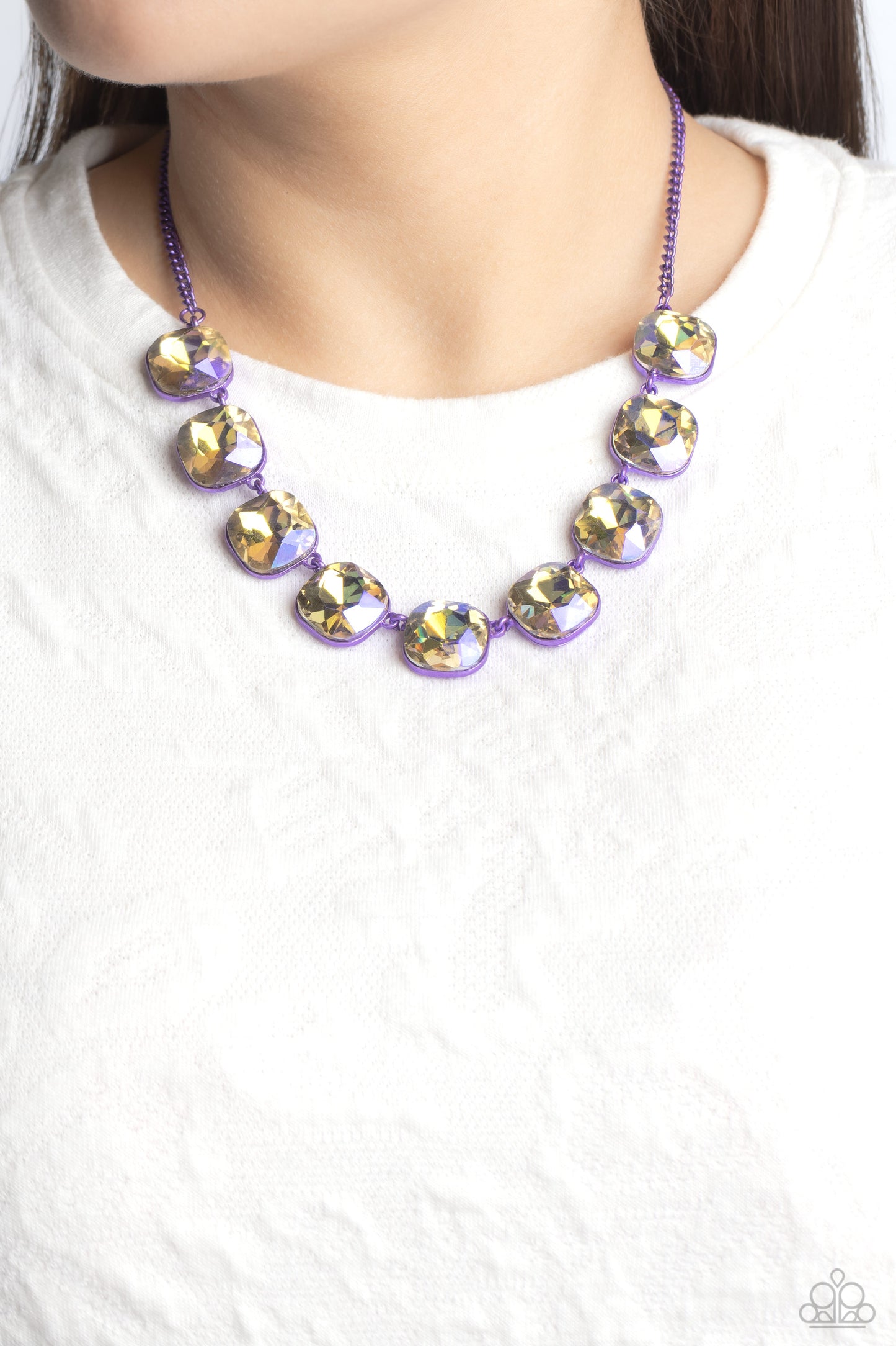 Combustible Command - purple - Paparazzi necklace