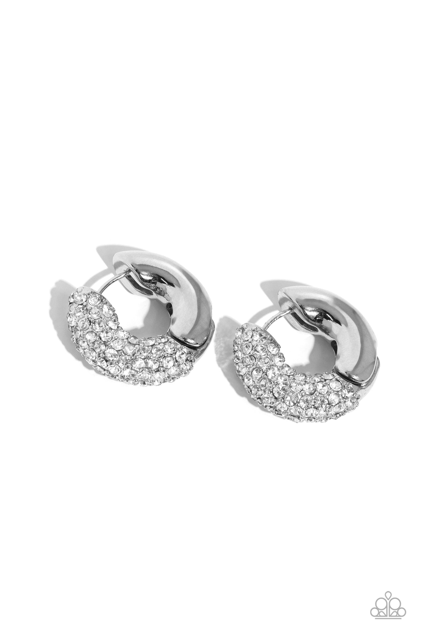Combustible Confidence - white - Paparazzi earrings