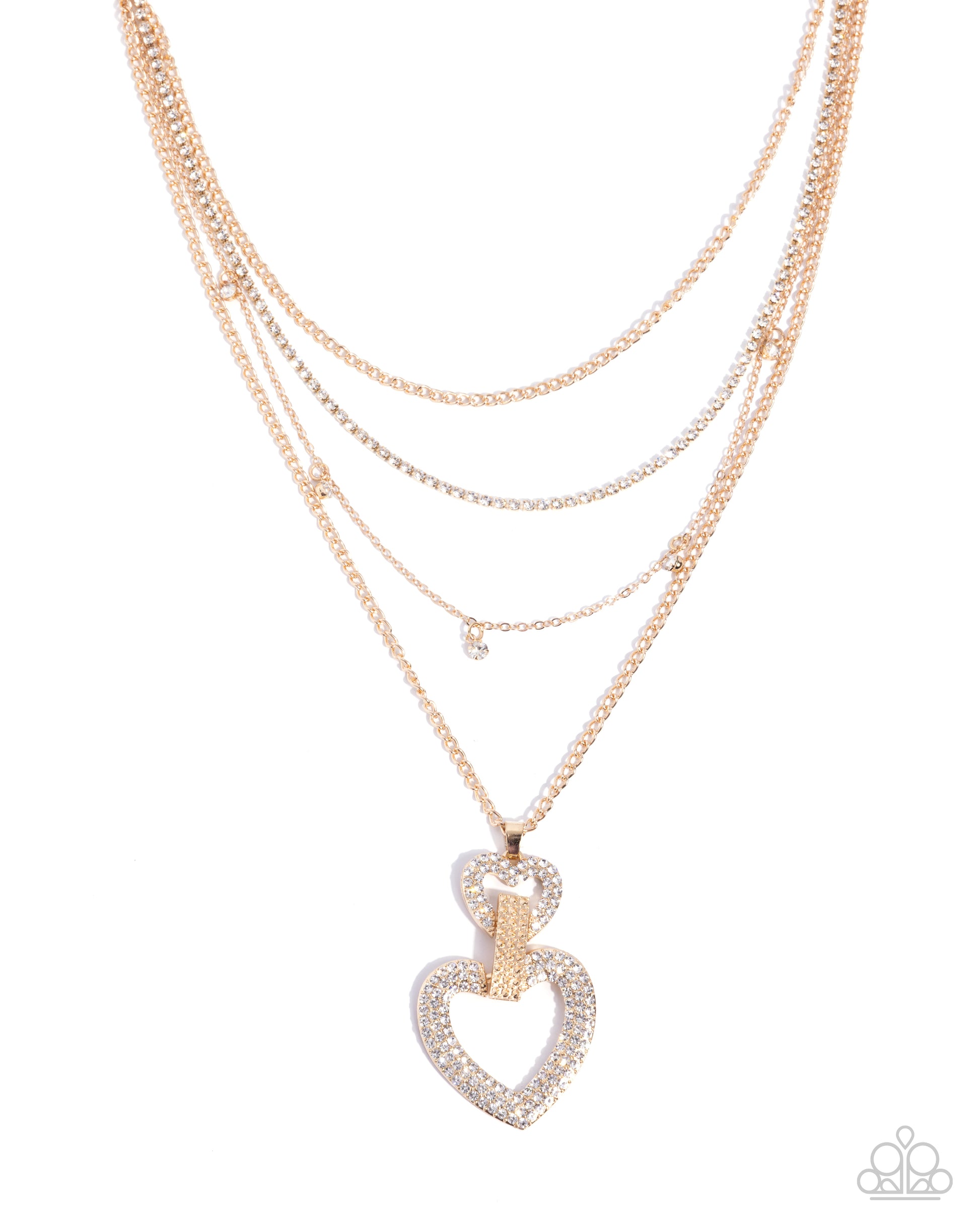 Comfortable Cupid - gold - Paparazzi necklace