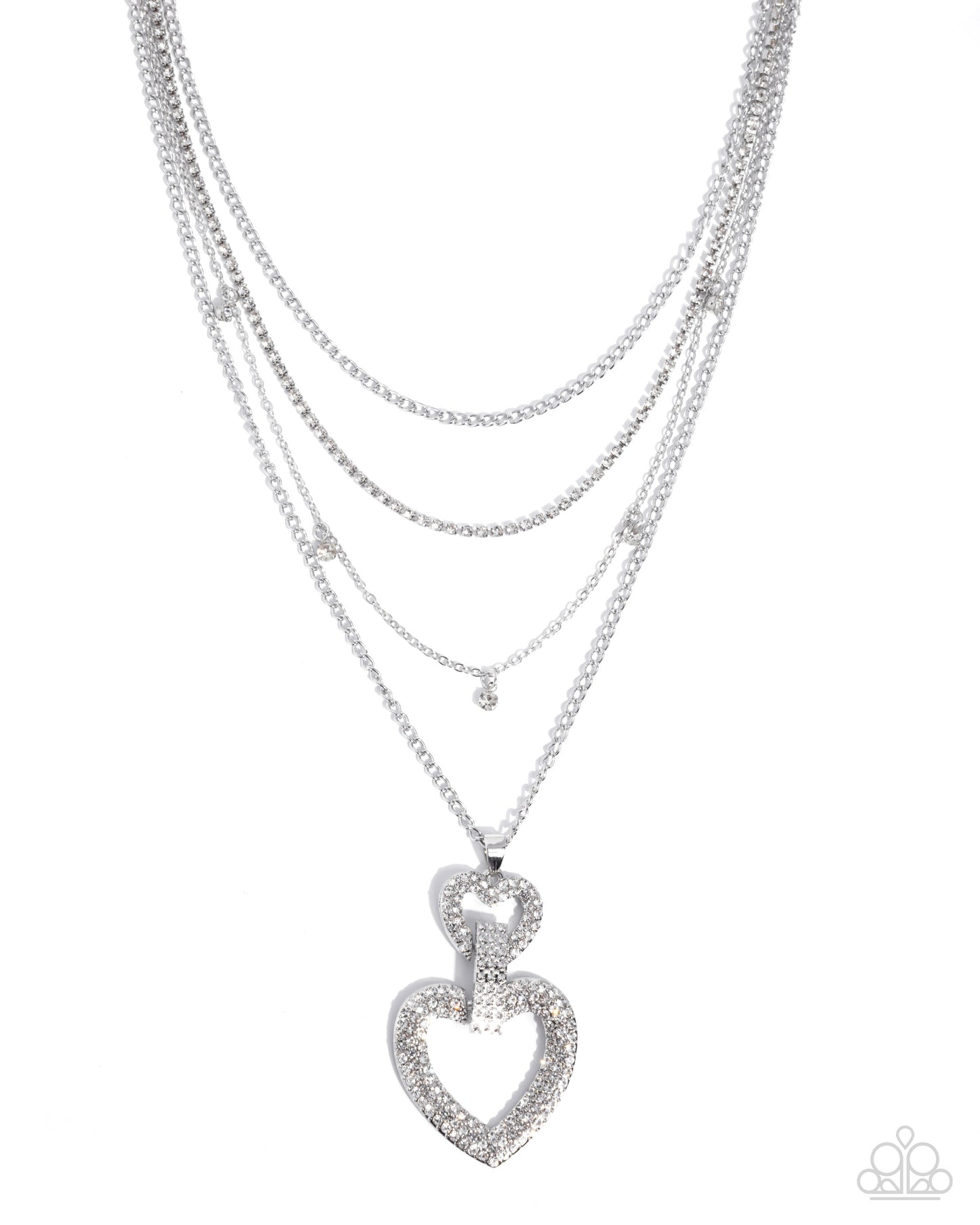 Comfortable Cupid - white - Paparazzi necklace