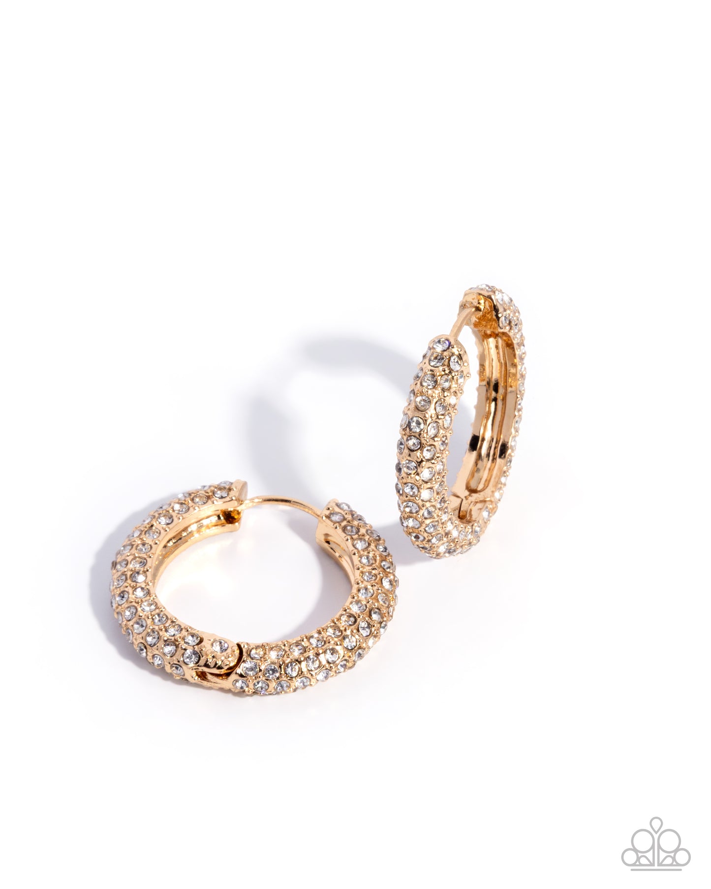 Commanding Chic - gold - Paparazzi earrings