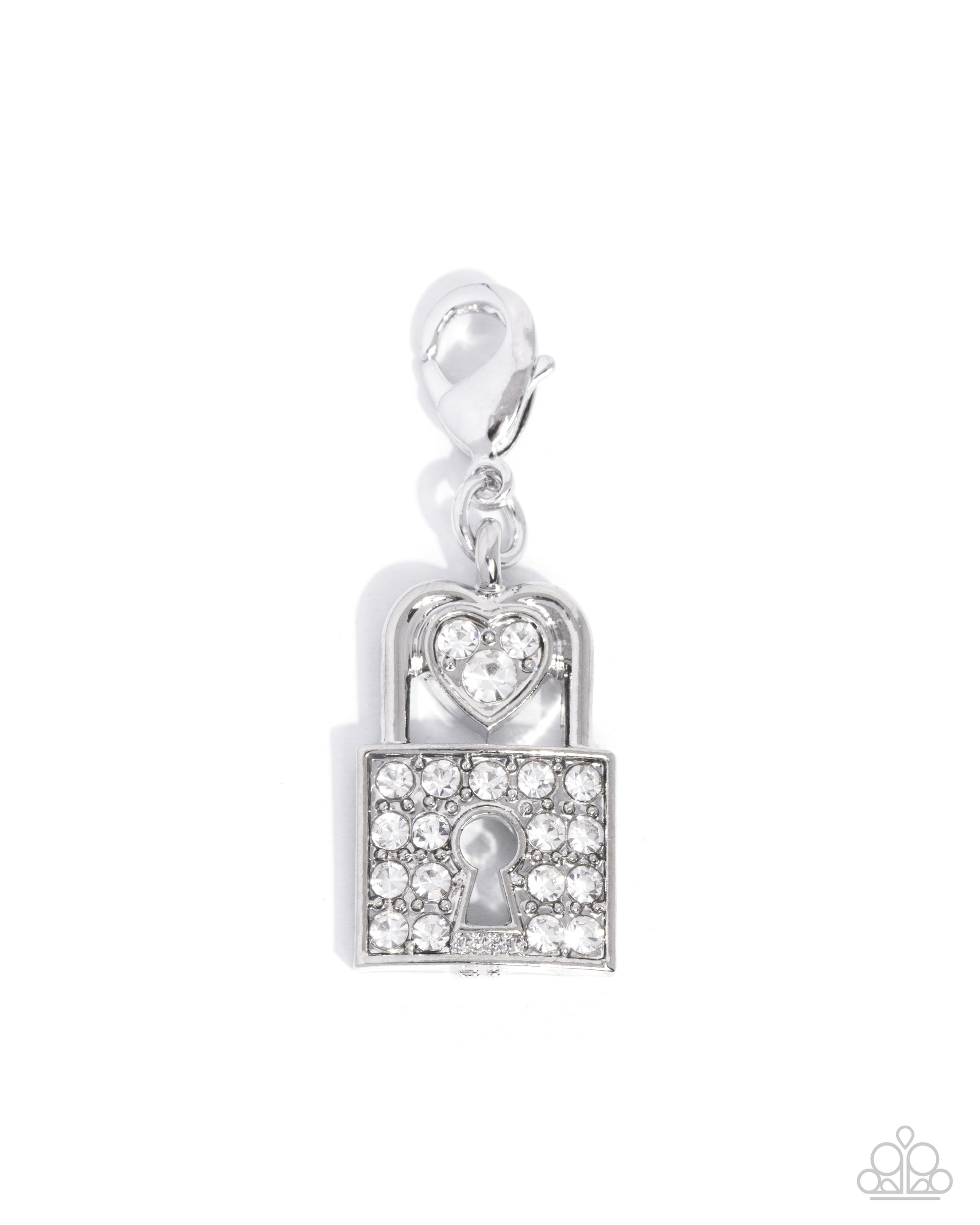 Committed Chic - white - Paparazzi charm bracelet