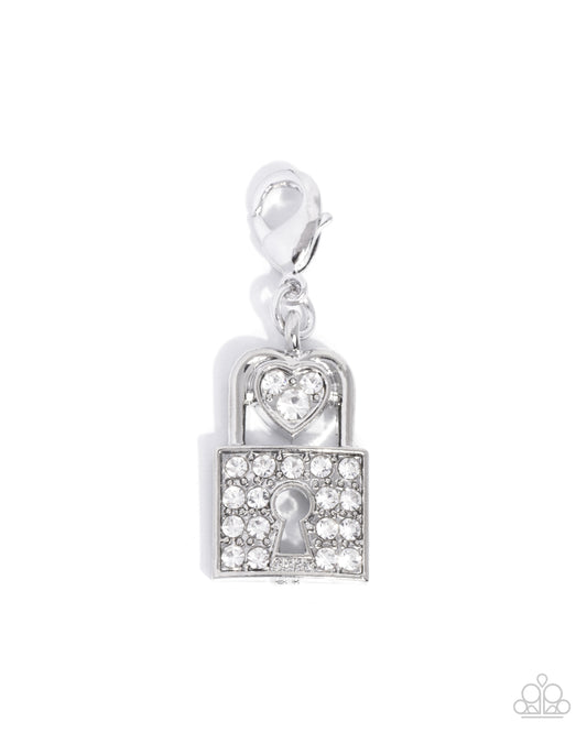Committed Chic - white - Paparazzi charm bracelet