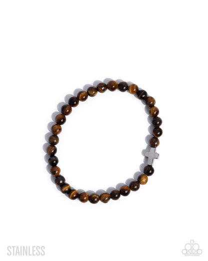 Committed Christian - brown - Paparazzi MENS bracelet