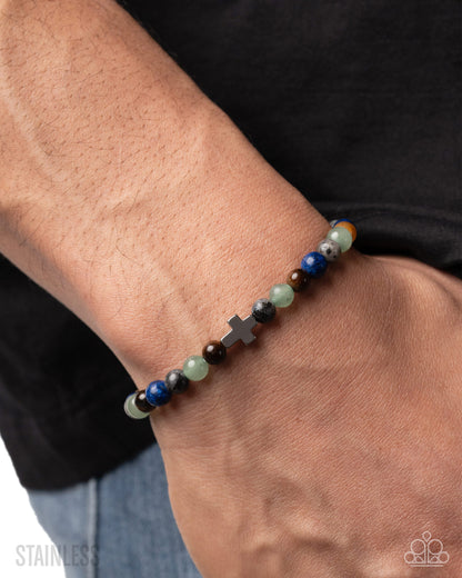 Committed Christian - multi - Paparazzi MENS bracelet