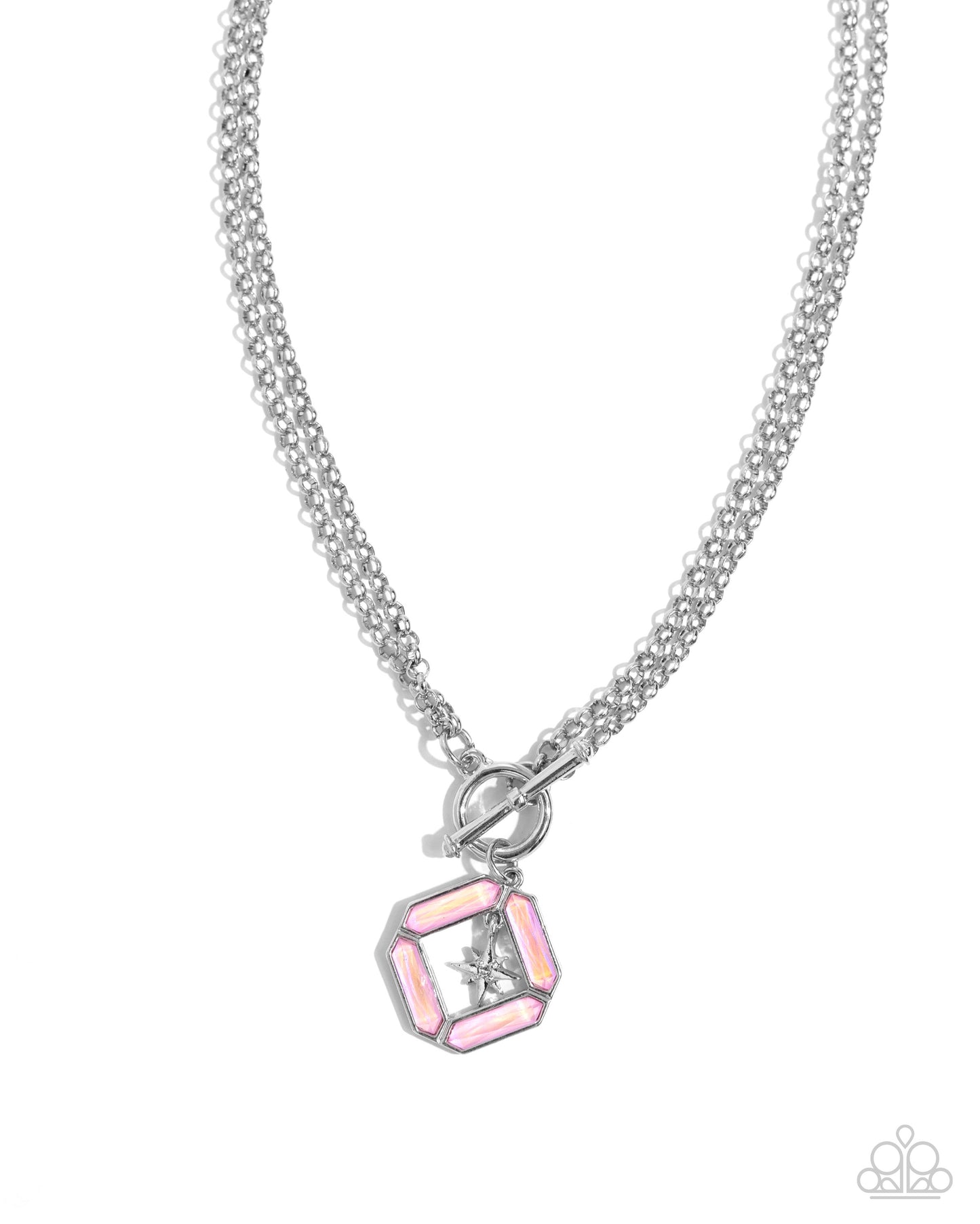 Compass Cadenza - pink - Paparazzi necklace