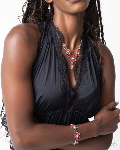 Compatibly Chosen - red - Paparazzi complete set