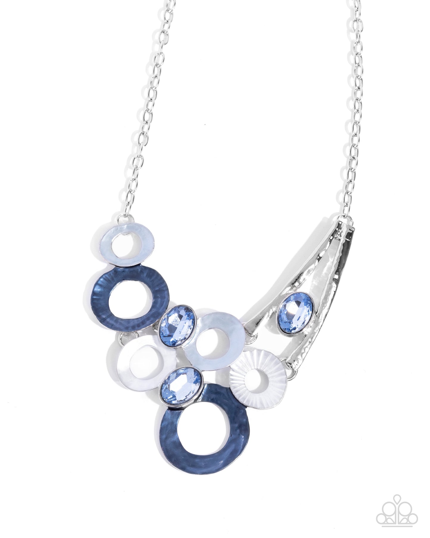 Compelling Circles - blue - Paparazzi necklace