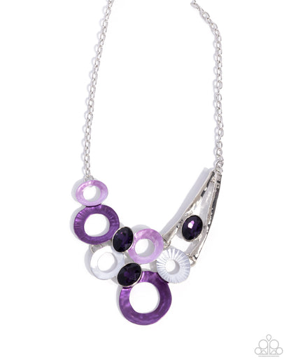 Compelling Circles - purple - Paparazzi necklace