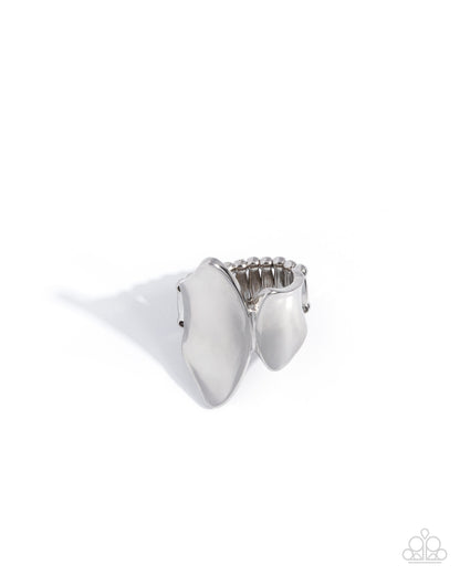 Competitive Chic - silver - Paparazzi ring