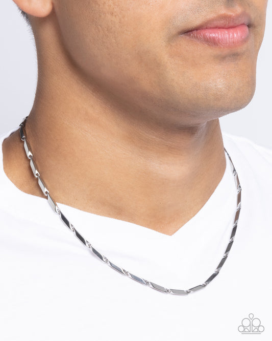Complimentary Chain - silver - Paparazzi MENS necklace