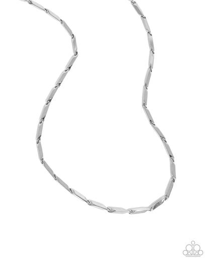 Complimentary Chain - silver - Paparazzi MENS necklace