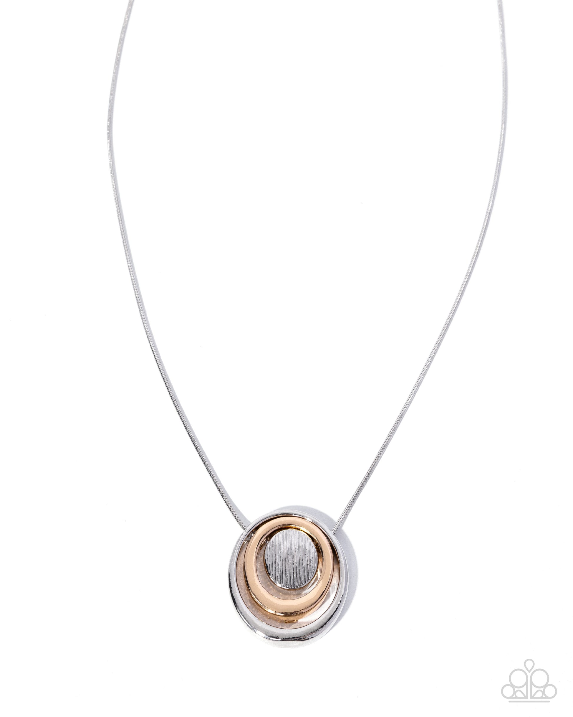 Concentric Candidate - silver - Paparazzi necklace