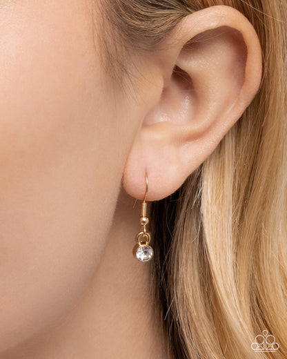 Confident Chevron - gold - Paparazzi necklace