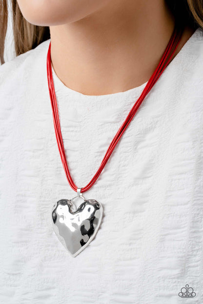 Confident Courtship - red - Paparazzi necklace