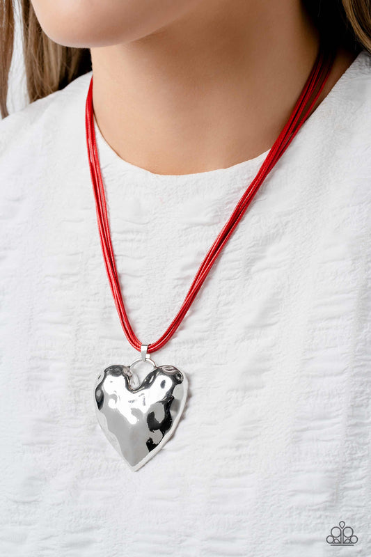 Confident Courtship - red - Paparazzi necklace