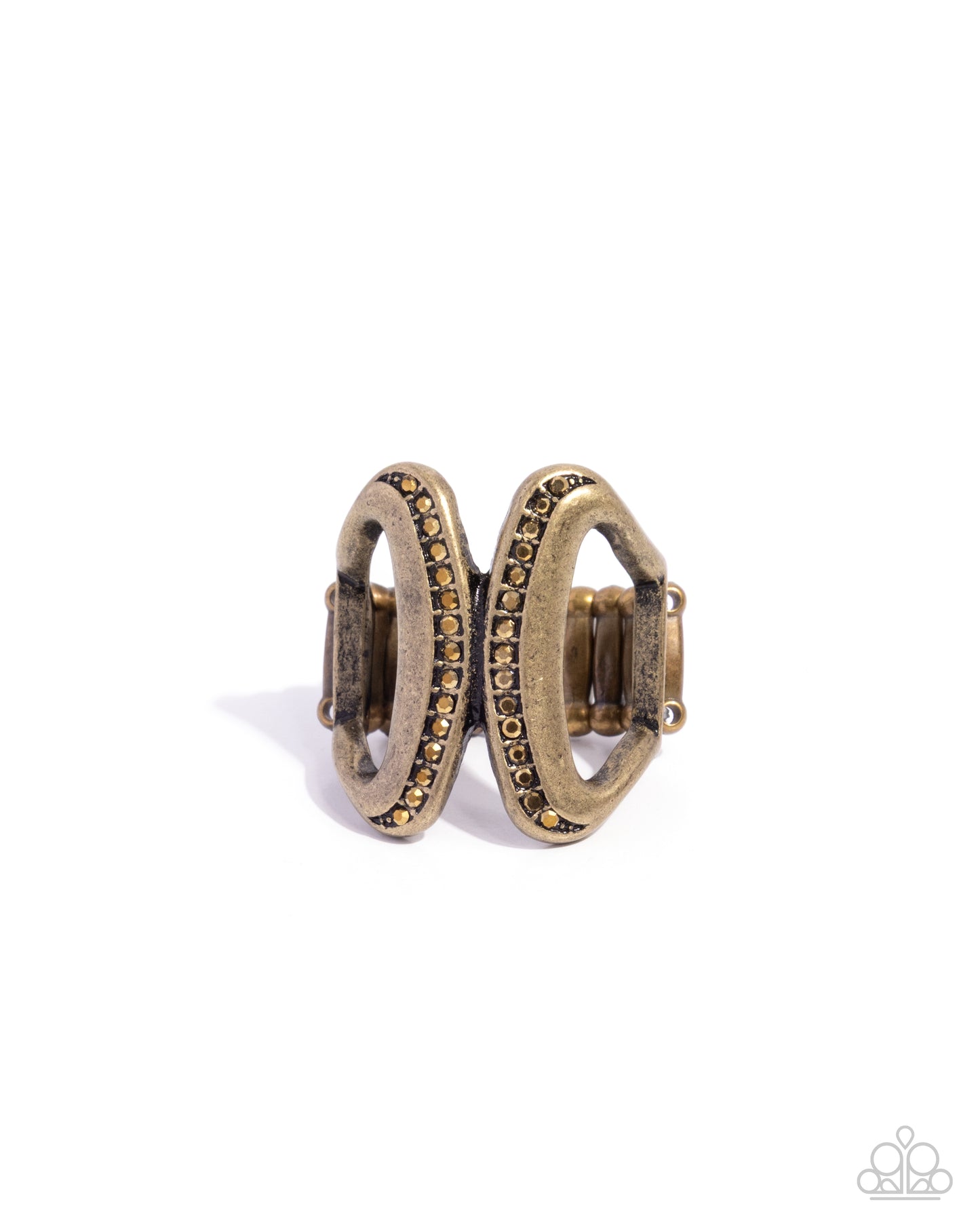 Confident Curves - brass - Paparazzi ring