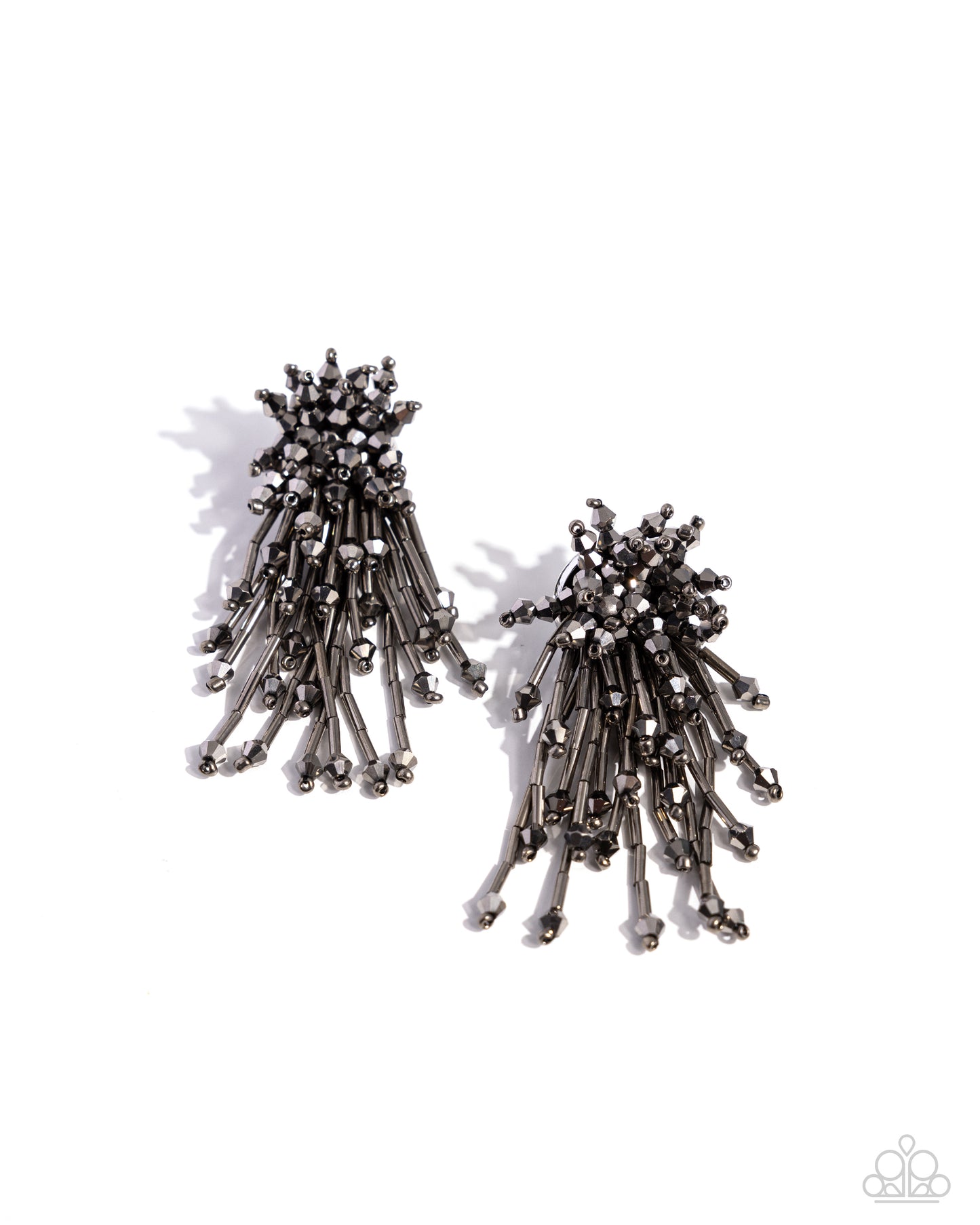 Congratulatory Charm - silver - Paparazzi earrings
