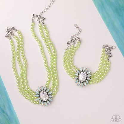 Perceptive Pearls - green - Paparazzi bracelet