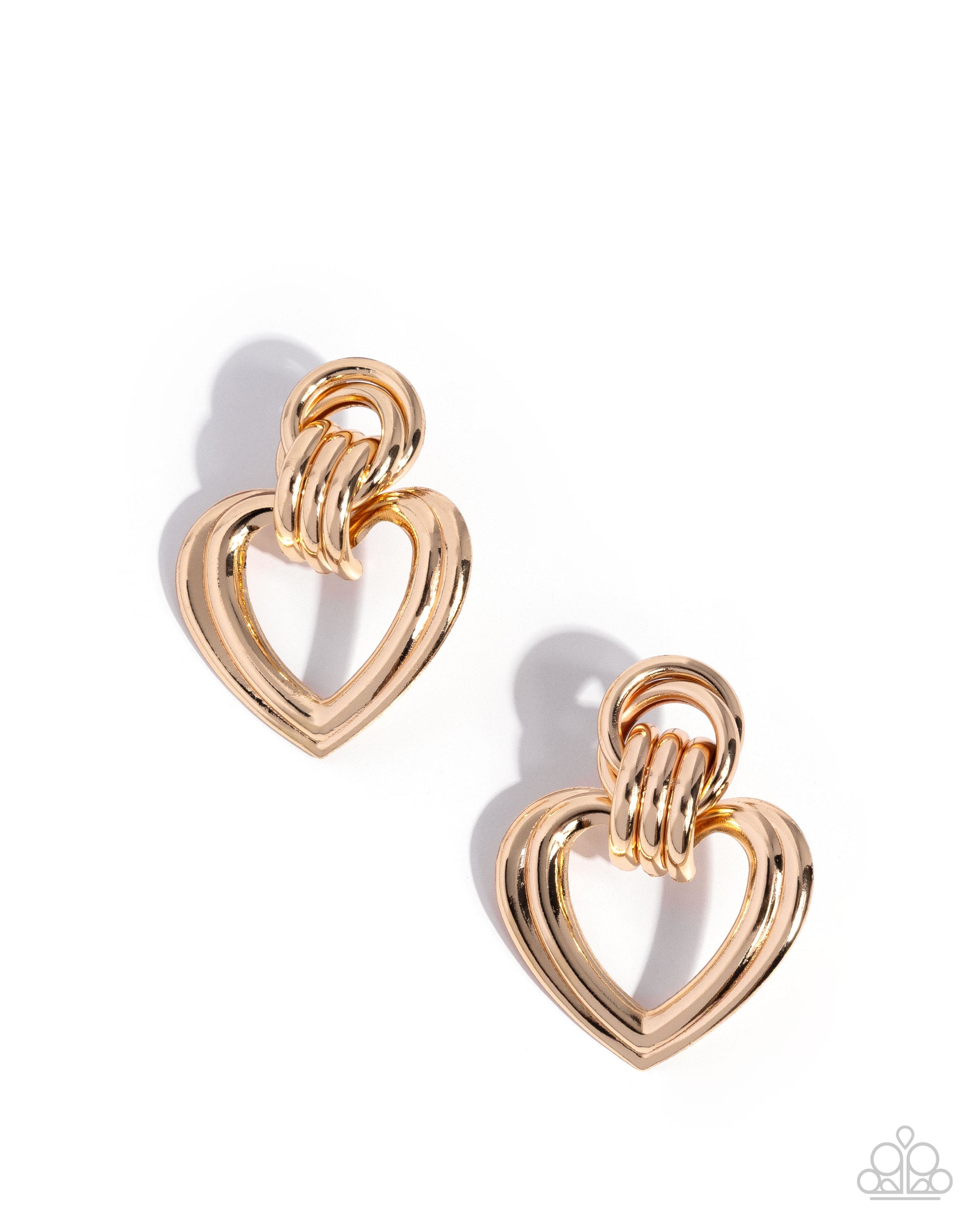 Constant Calm - gold - Paparazzi earrings