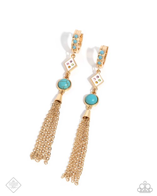 Constant Chic - multi - Paparazzi earrings