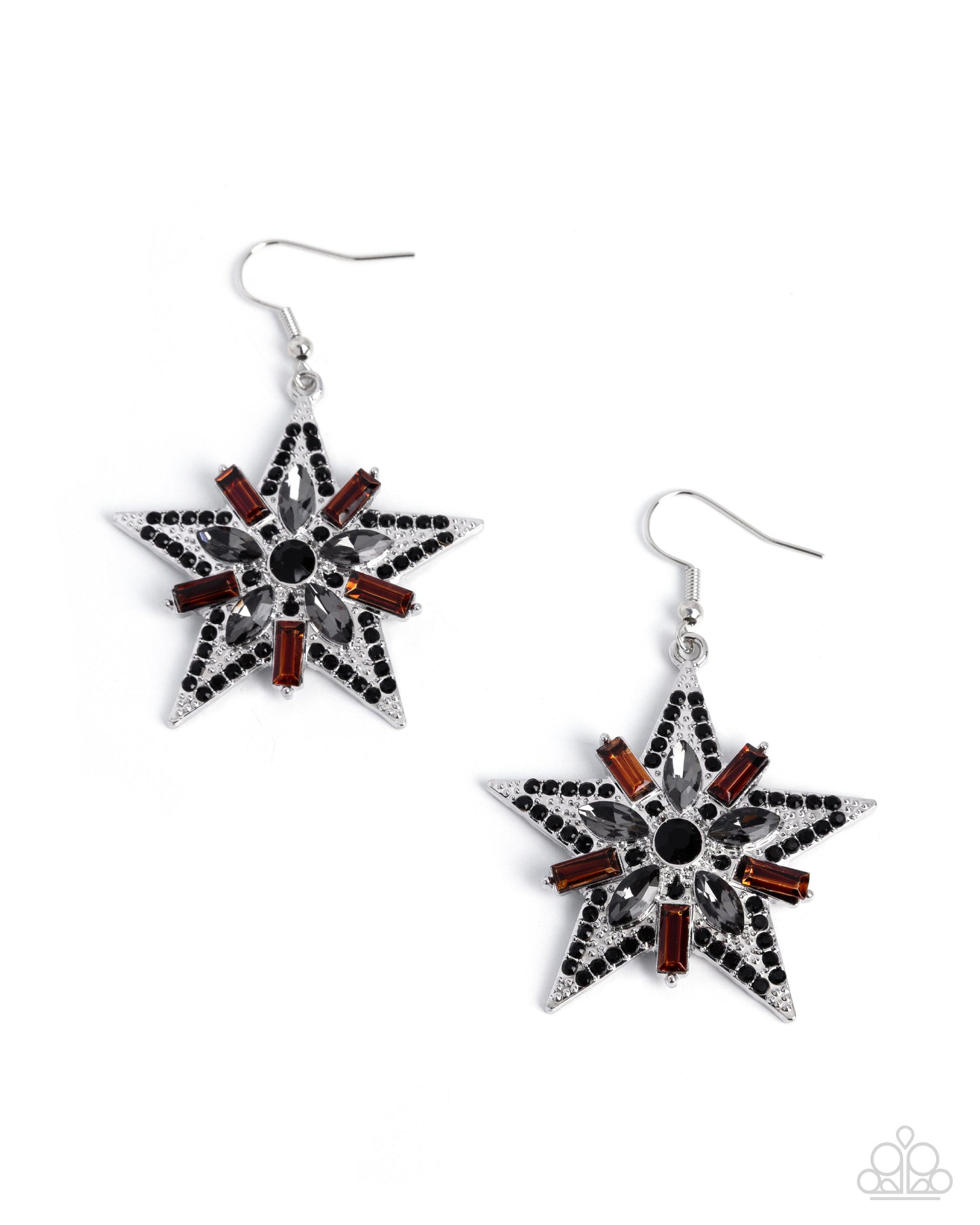 Constellation Chic - black - Paparazzi earrings