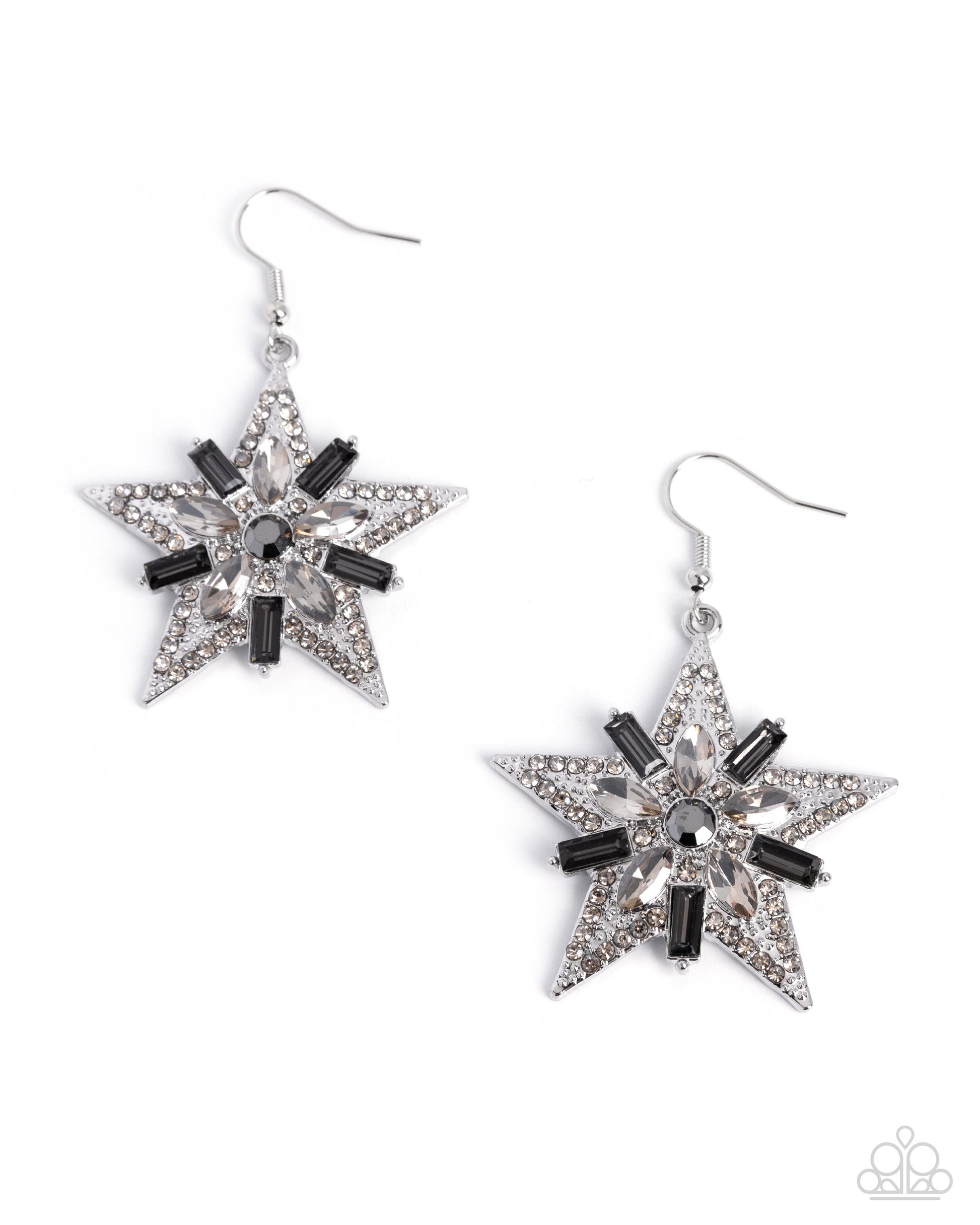 Constellation Chic - silver - Paparazzi earrings