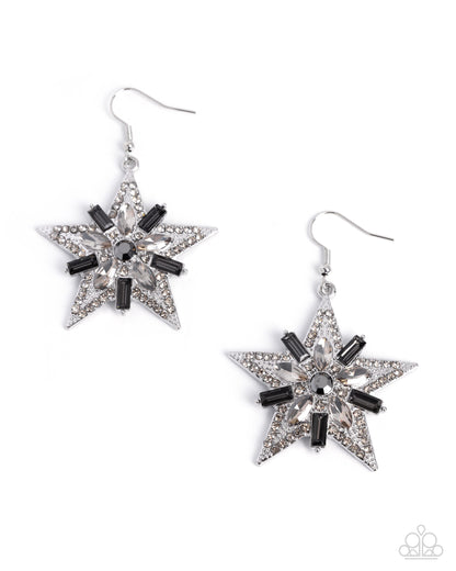 Constellation Chic - silver - Paparazzi earrings