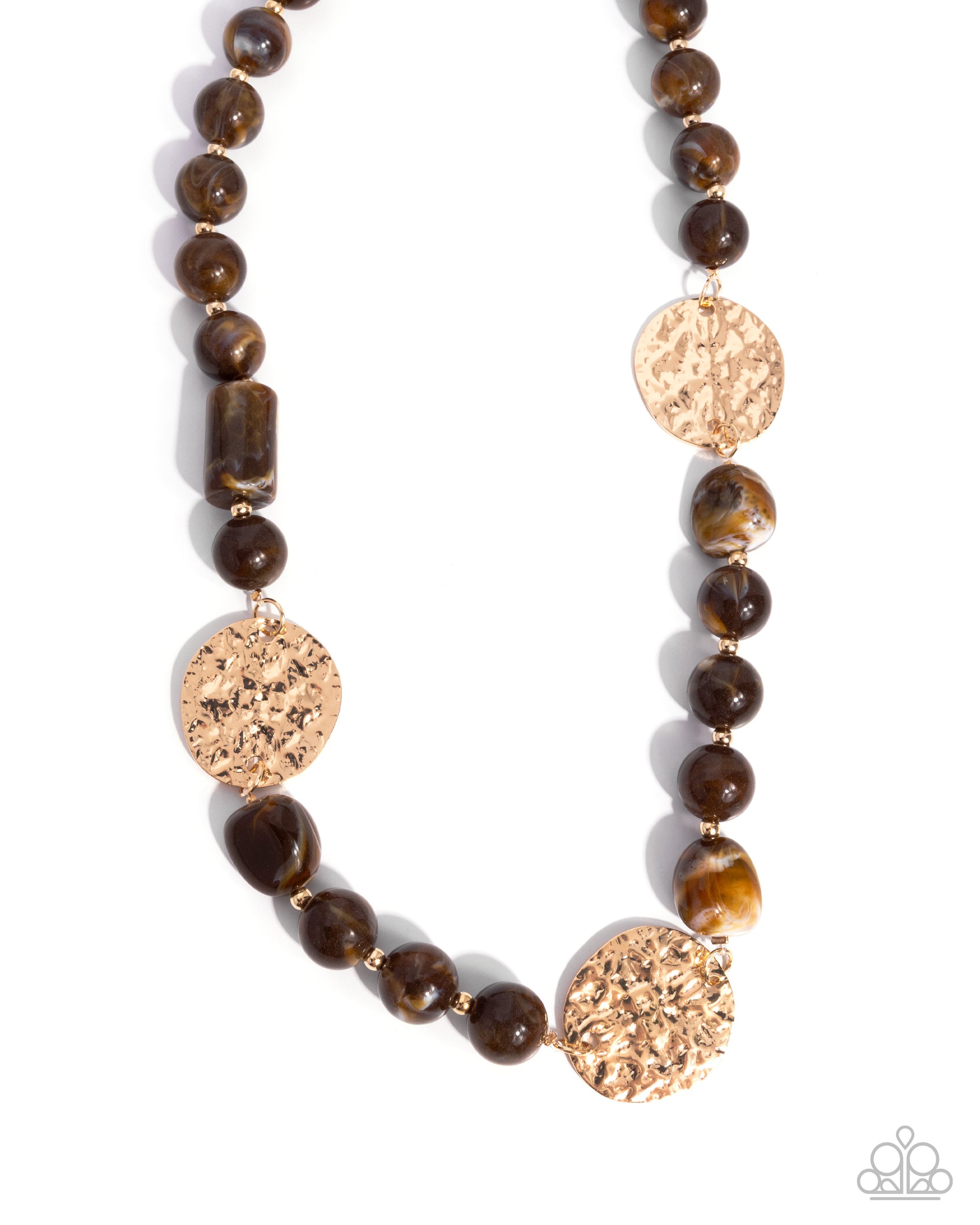 Contemplative Chic - brown - Paparazzi necklace