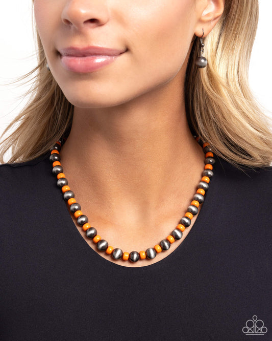 Contemporary Confidence - orange - Paparazzi necklace