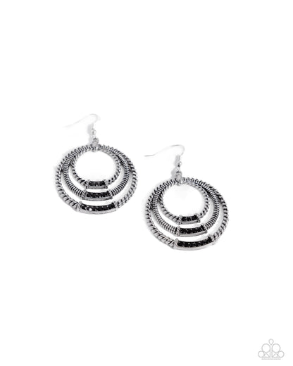 Contemporary Culture - black - Paparazzi earrings