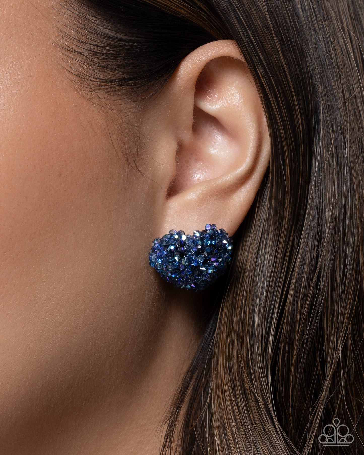 Contrary Courtship - blue - Paparazzi earrings