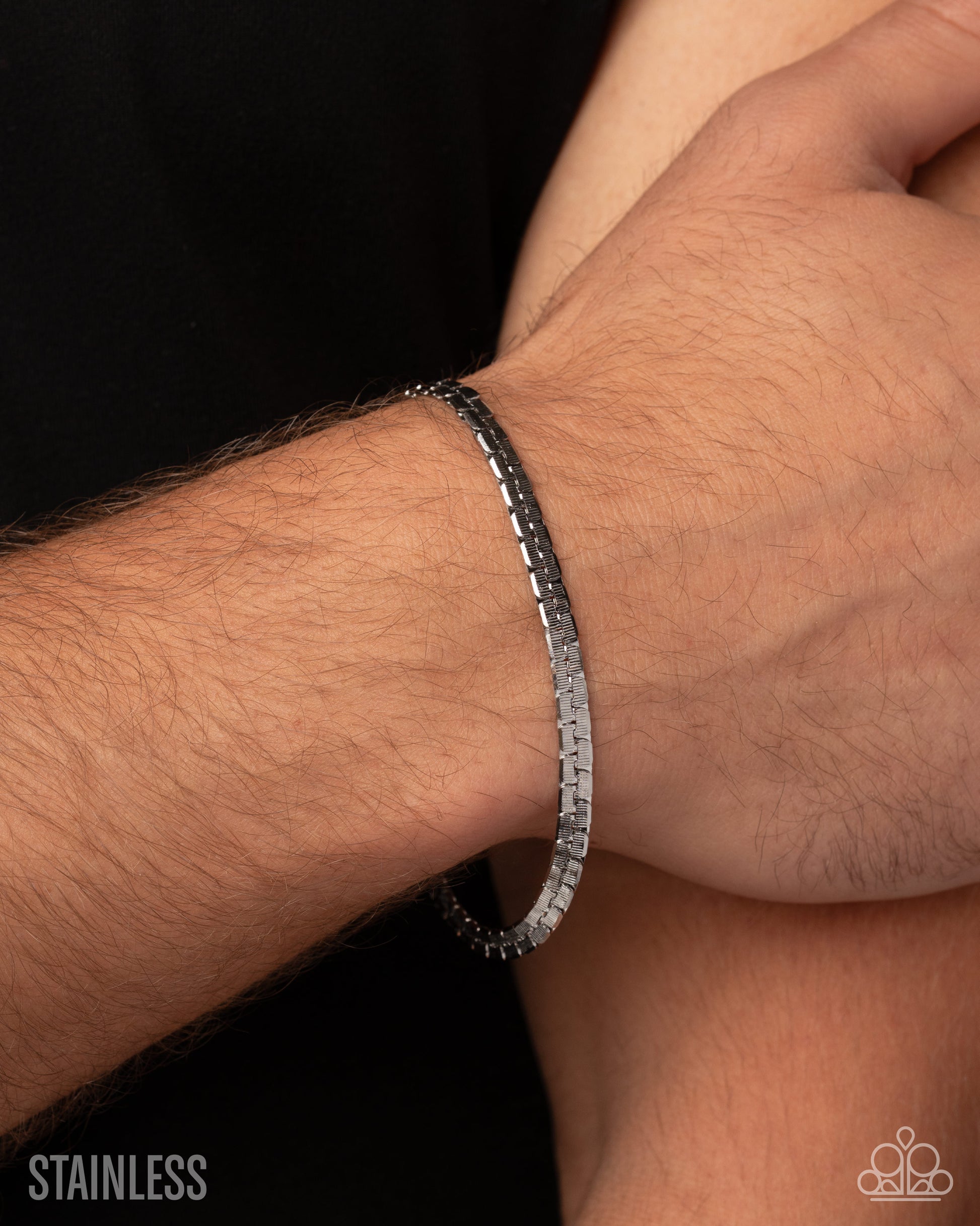 Conventional Courtesy - silver - Paparazzi MENS bracelet