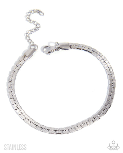 Conventional Courtesy - silver - Paparazzi MENS bracelet