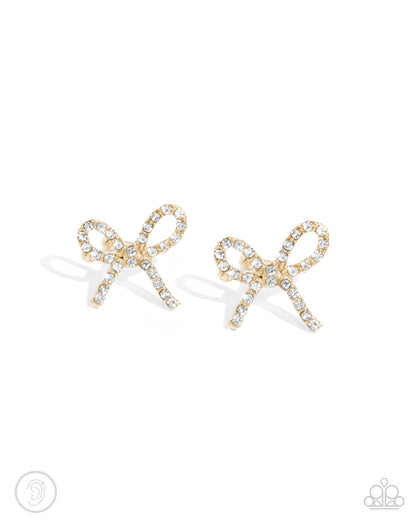 Convincing Charm - gold - Paparazzi ear cuff